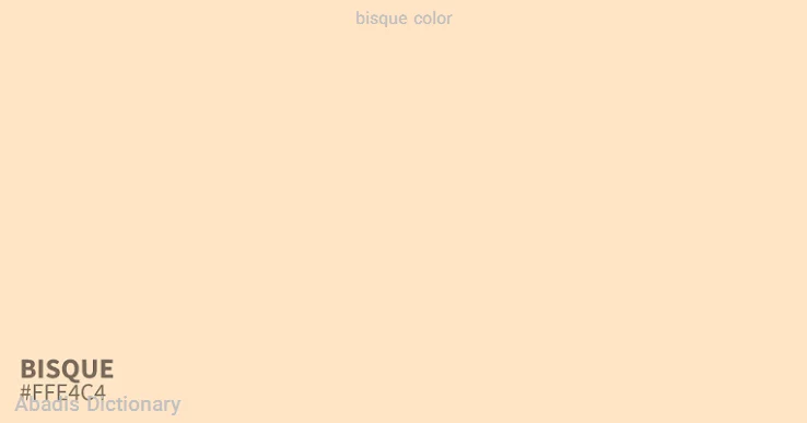 bisque color